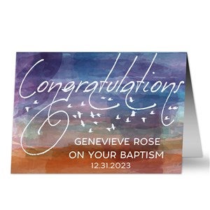 Baptism Congratulations Greeting Card