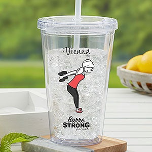 Barre Strong Personalized Insulated Tumbler by philoSophie's
