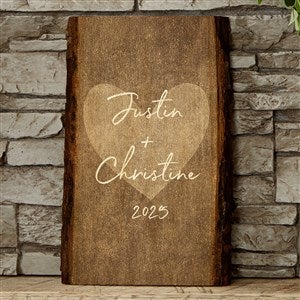 Our Love Personalized Basswood Plank Sign