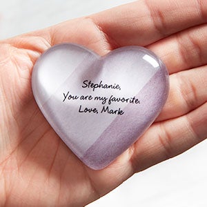 Romantic Write Your Own Personalized Mini Heart Keepsake