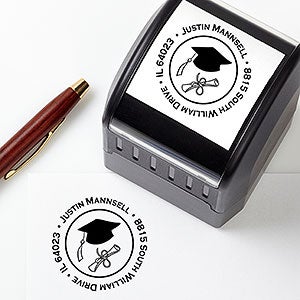 Graduation Personalized Self-Inking Address Stamp