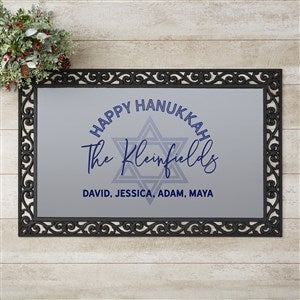 Happy Hanukkah Personalized Doormat - 20x35