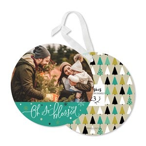 Oh So Blessed Ornament Christmas Card - Premium - Set of 15