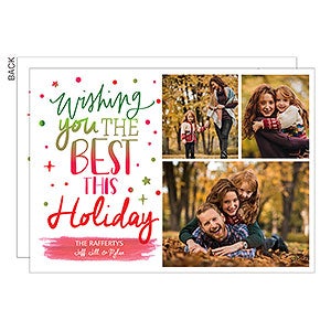 Wishing You The Best Christmas Card - Set of 15