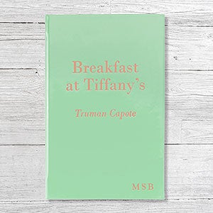 Breakfast at Tiffany's Personalized Leather Book