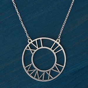 Roman Numerals Personalized Anniversary Necklace