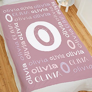 Youthful Name Personalized 60x80 Fleece Blanket