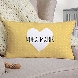 Bunny Personalized Lumbar Baby Throw Pillow