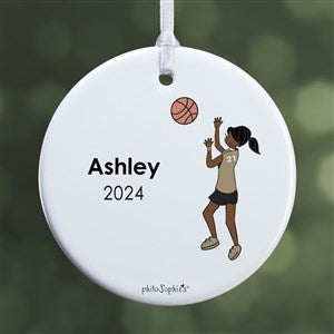 philoSophie's Basketball Player Personalized Ornament - 1 Sided Glossy