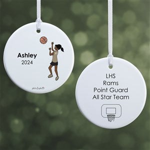 philoSophie's Basketball Player Personalized Ornament - 2 Sided Glossy