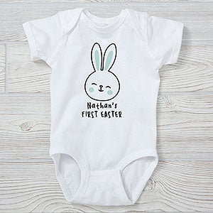 First Easter Bunny Personalized Baby Bodysuit