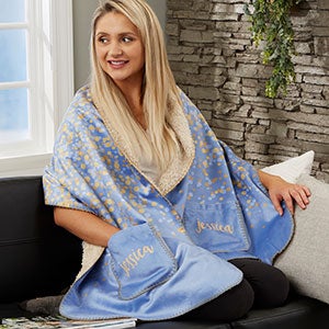 Sparkling Name Personalized Cuddle Wrap