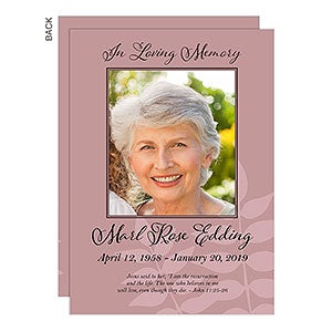 In Loving Memory Photo Bereavement Cards - Premium - Set of 5