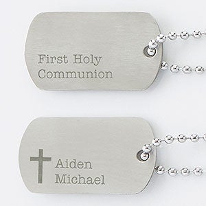 Personalized First Communion Dog Tags