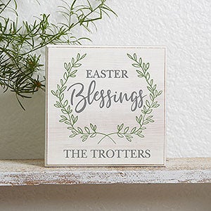 Easter Blessings Personalized Easter Shelf Block