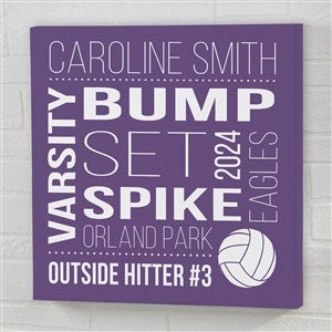 The Athlete Personalized Canvas Print - 12x12