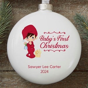 Precious Moments Personalized Baby Boy's 1st Christmas Ornament