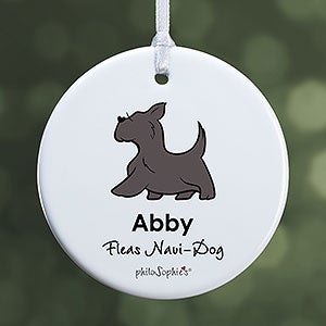 Scottie philoSophie's Personalized Ornament - 1 Sided Glossy
