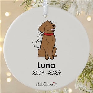 Golden Retriever Personalized Memorial Ornament - 1 Sided Matte
