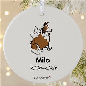 Collie Personalized Memorial Ornament - 1 Sided Matte
