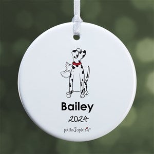 Dalmatian Personalized Memorial Ornament - 1 Sided Glossy