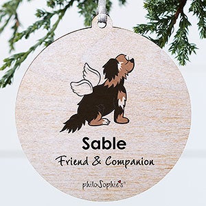 Newfoundland Personalized Memorial Ornament - 1 Sided Wood