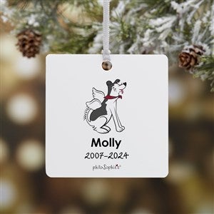 Husky Personalized Memorial Ornament - 1 Sided Metal