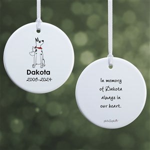 Great Dane Personalized Memorial Ornament - 2 Sided Glossy
