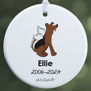 Shepard Personalized Dog Memorial Ornament - 1 Sided Glossy
