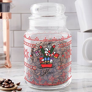 Personalized Holiday Candy Jar - Sleigh Girl by philoSophie's