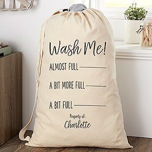 Wash Me Personalized Laundry Bag