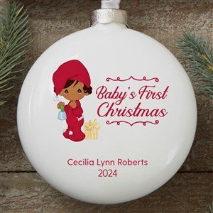 Precious Moments Personalized Baby Girl's 1st Christmas Ornament