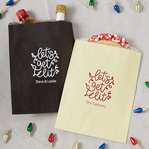 Let's Get Lit Personalized Party Favor Bags - Set of 25