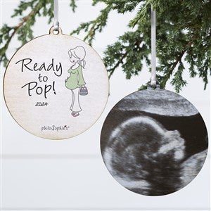 philoSophie's Ready To Pop Personalized Ornament - 2 Sided Wood