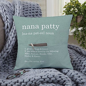 Definition of Grandma Personalized 14-inch Pocket Pillow