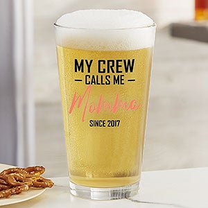 My Squad Calls Me Personalized Printed 16oz Pint Glass