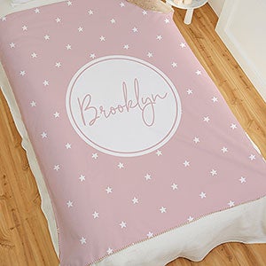 Simple & Sweet Personalized 60x80 Baby Girl Sherpa Blanket