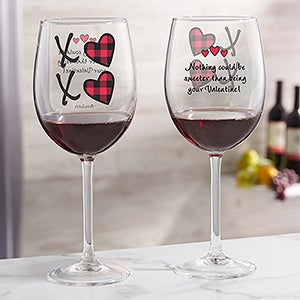 XoXo philoSophie's Personalized Red Wine Glass