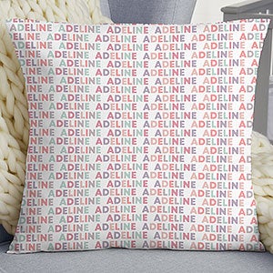 Delicate Name Personalized 18-inch Throw Pillow