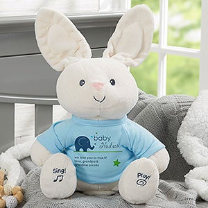 New Arrival Personalized Baby Gund Flora The Bunny - Blue