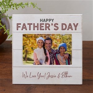 Father's Day Personalized Shiplap Picture Frame 4x6 Horizontal