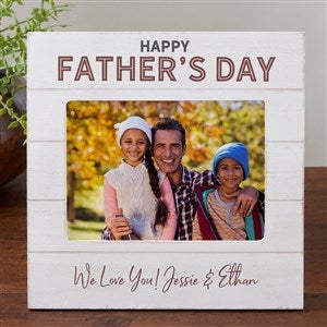 Father's Day Personalized Shiplap Picture Frame 5x7 Horizontal