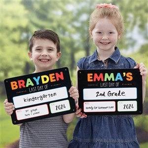 Personalized Dry Erase Last Day Of School Sign