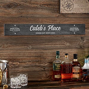 Man Cave Personalized Wood Sign - #26367