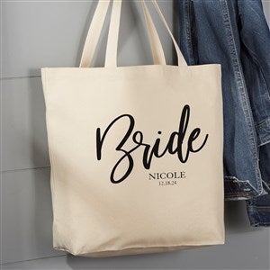 Classic Elegance Bridal Party Personalized 20x15 Tote Bag