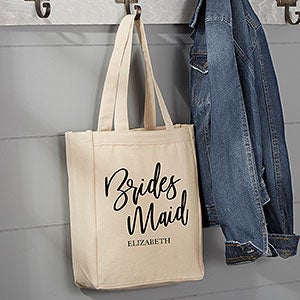 Classic Elegance Bridal Party Personalized 14x10 Tote Bag