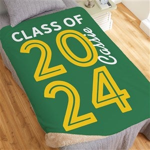 Graduating Class Of Personalized 50x60 Sherpa Blanket
