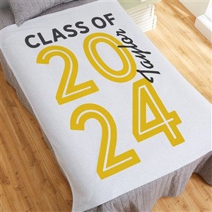 Graduating Class Of Personalized 50x60 Sweatshirt Blanket