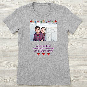 Personalized Photo Message Next Level Fitted Tee