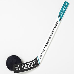 Father's Day Personalized Plastic Mini Hockey Stick